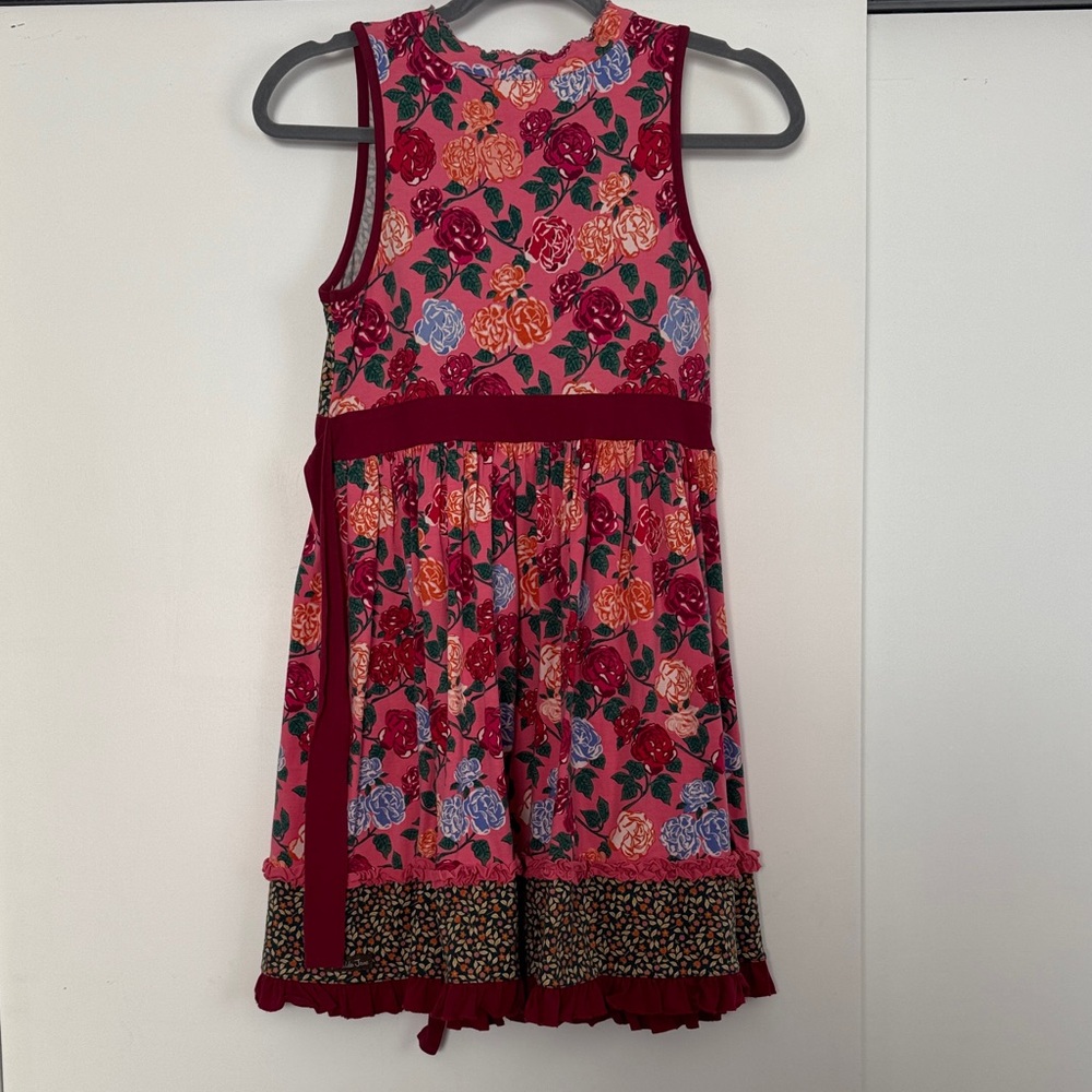Matilda Jane Pink and Red Floral Kids Dress - Picture 4 of 4